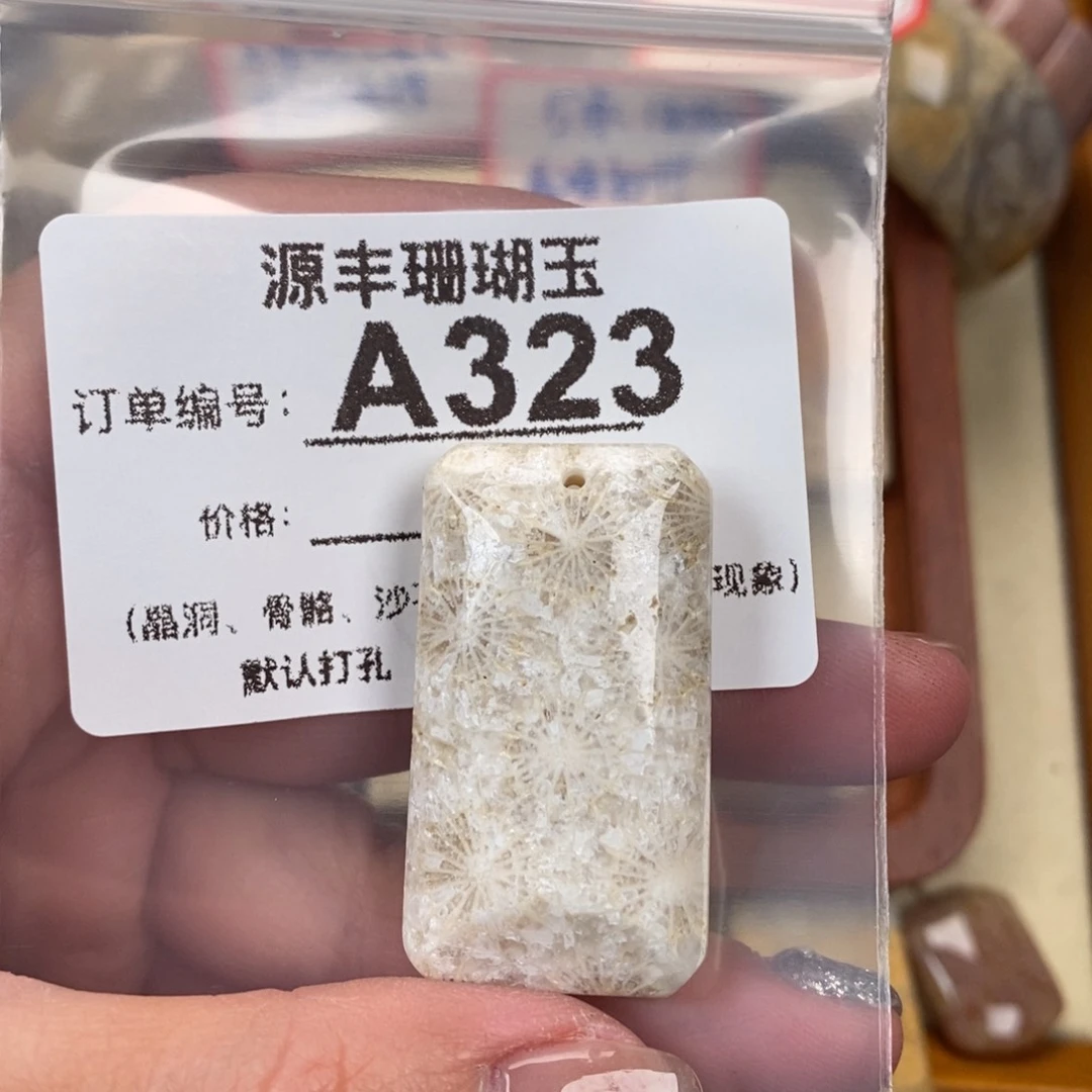 硅化玉颈饰未镶嵌呢*
