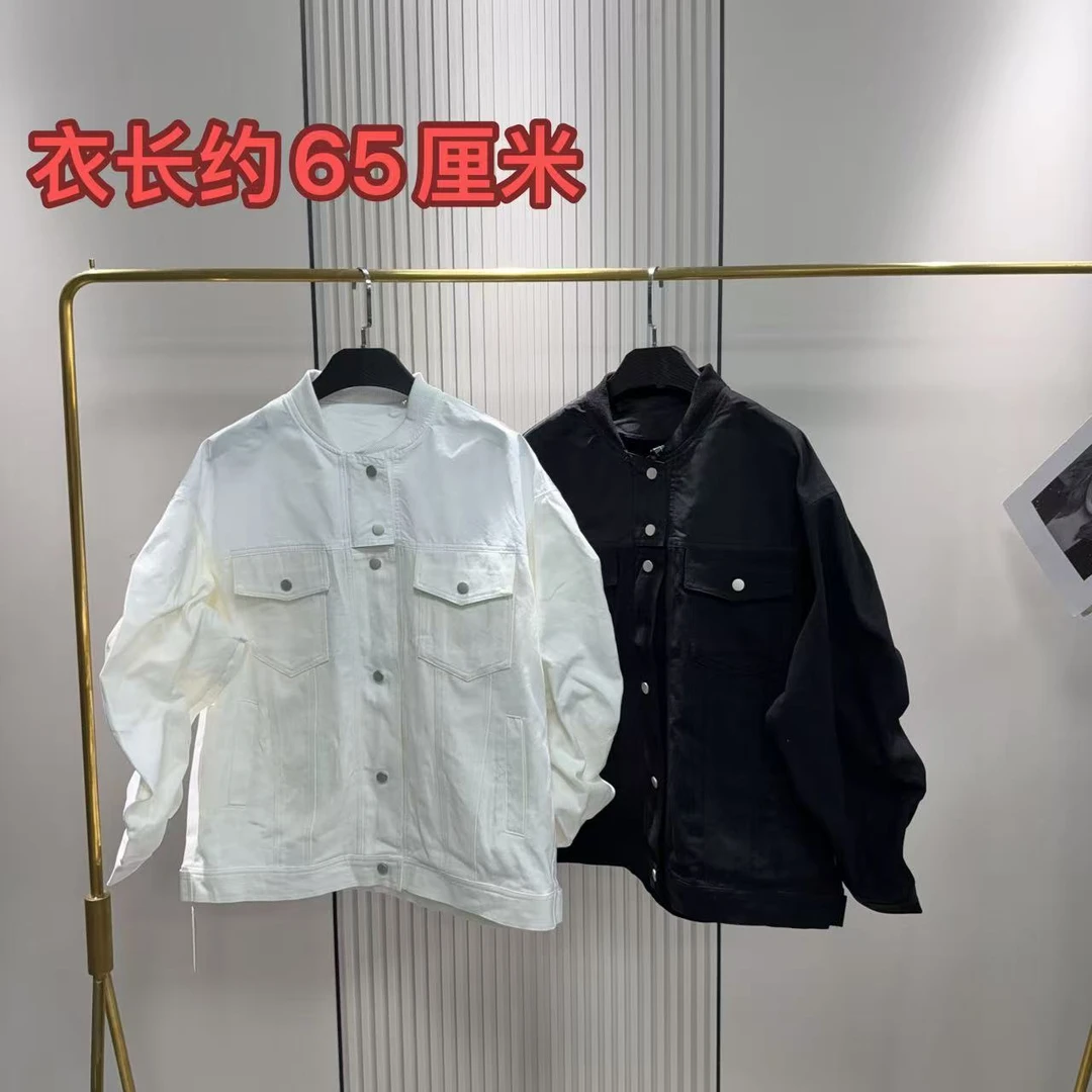<小勋优选>812袖抽褶兜盖排扣圆领外套（预售）