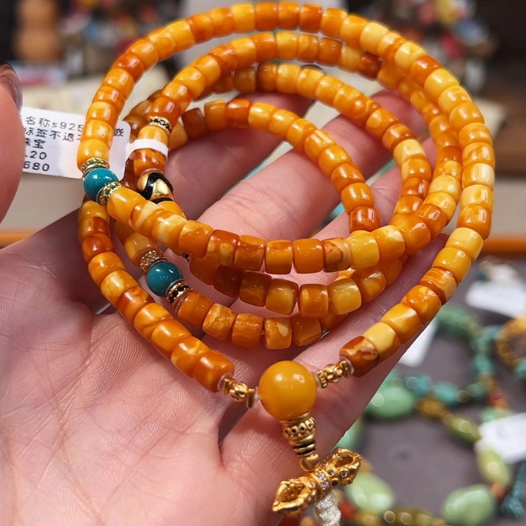 【闪购商品】手链蜜蜡银S925镶嵌
