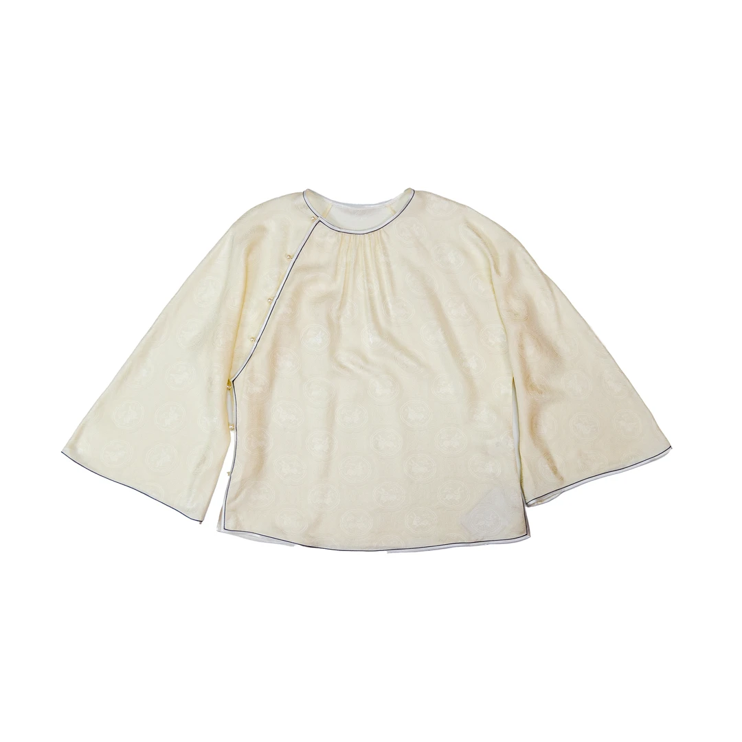 【DJ-12】二经绞罗新中式斜襟上衣