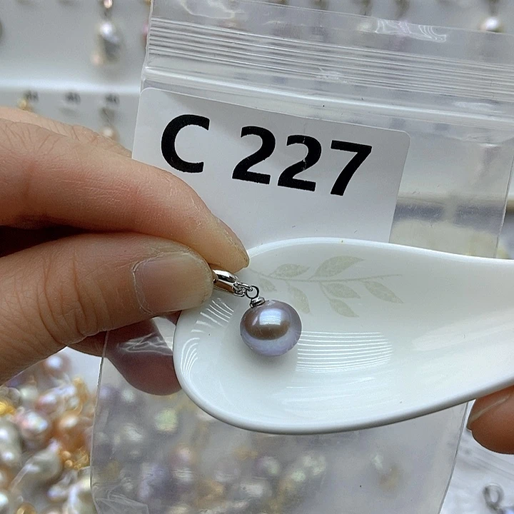 淡水珍珠颈饰银S925镶嵌