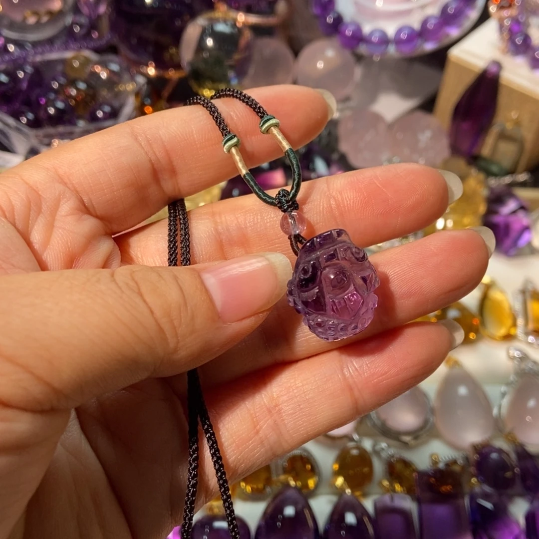 颈饰未镶嵌水晶天然水晶吊坠