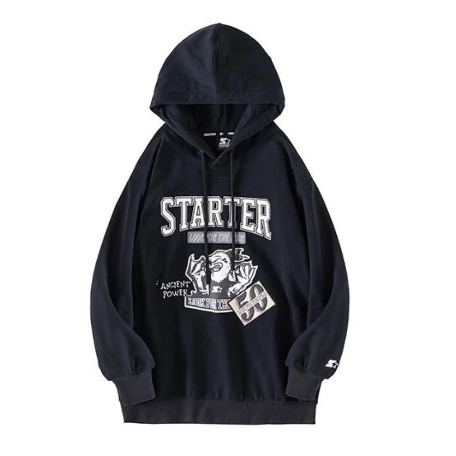 【特惠铺】starter 烟雾蓝 连帽套头卫衣 STG3C0819F