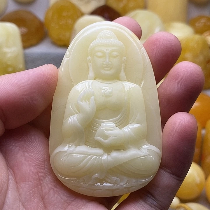 琥珀颈饰未镶嵌琥珀蜜蜡吊坠