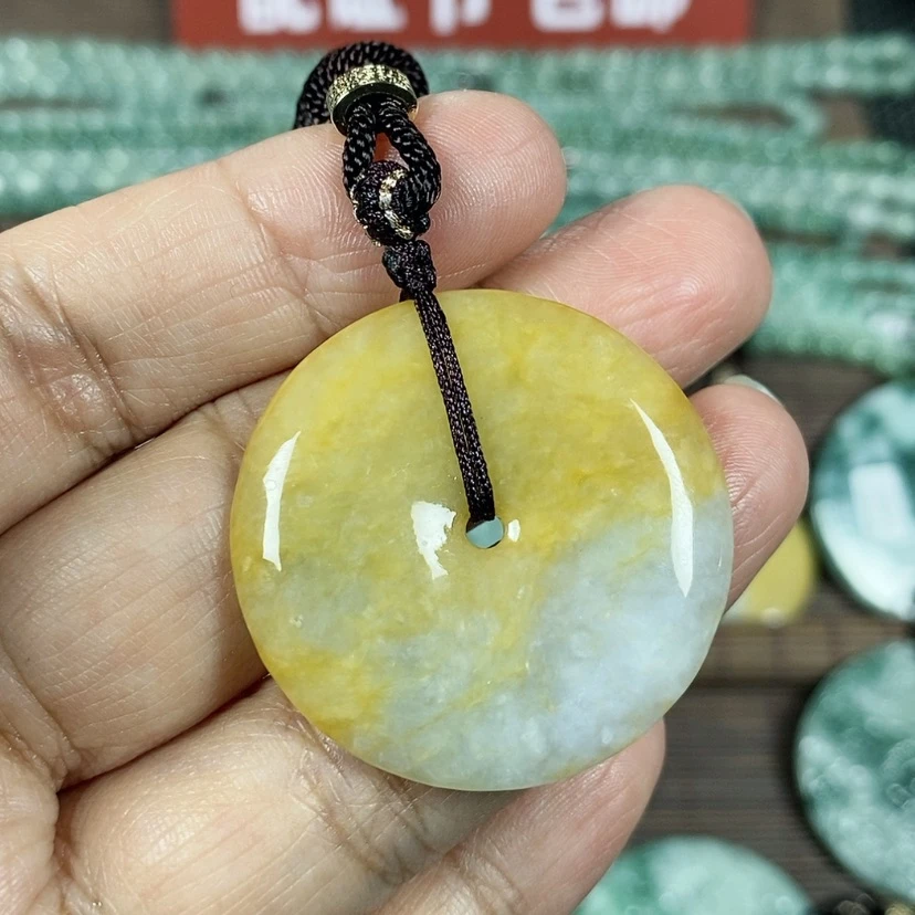 【闪购商品】翡翠颈饰未镶嵌玉吊坠翡翠玉平安扣