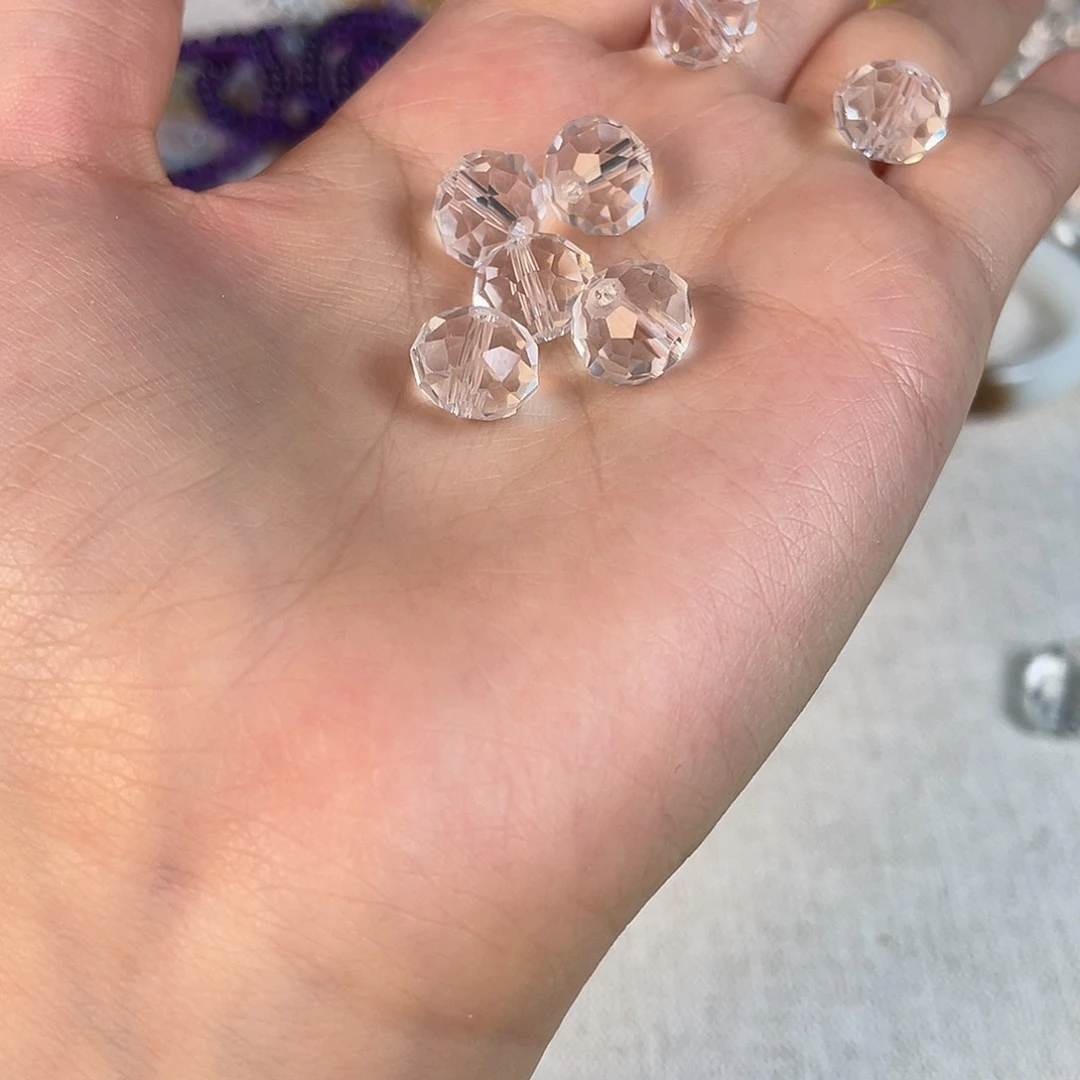 无非金属手串白水切割面10颗