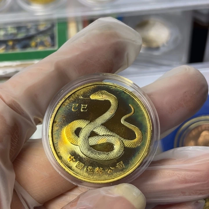 其他普通金属带彩的生肖蛇