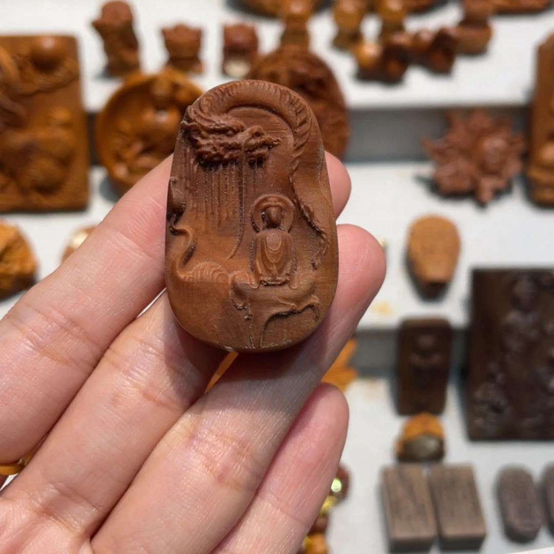 【闪购商品】檀香木吊坠猫*小吊坠奶香