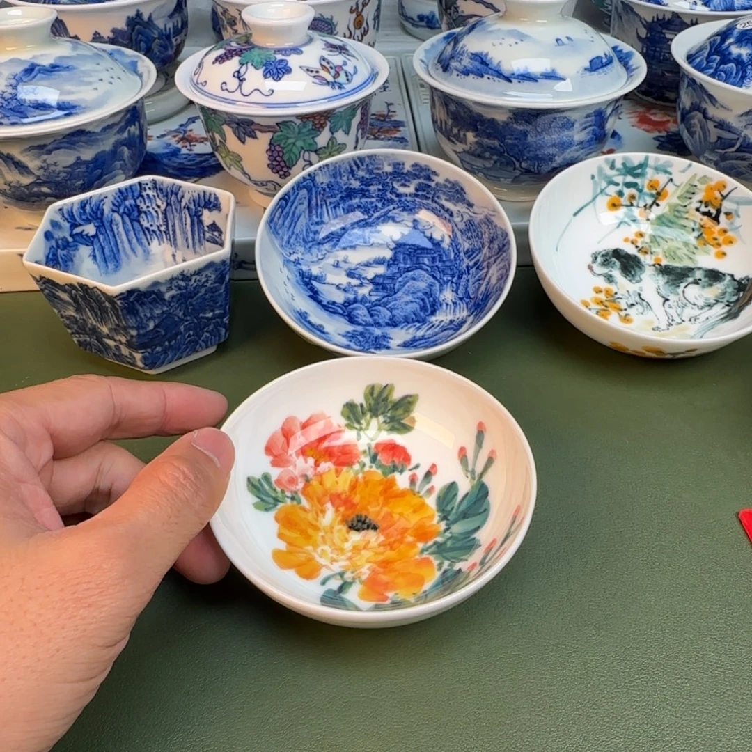 陶纯手工纯手绘茶具375