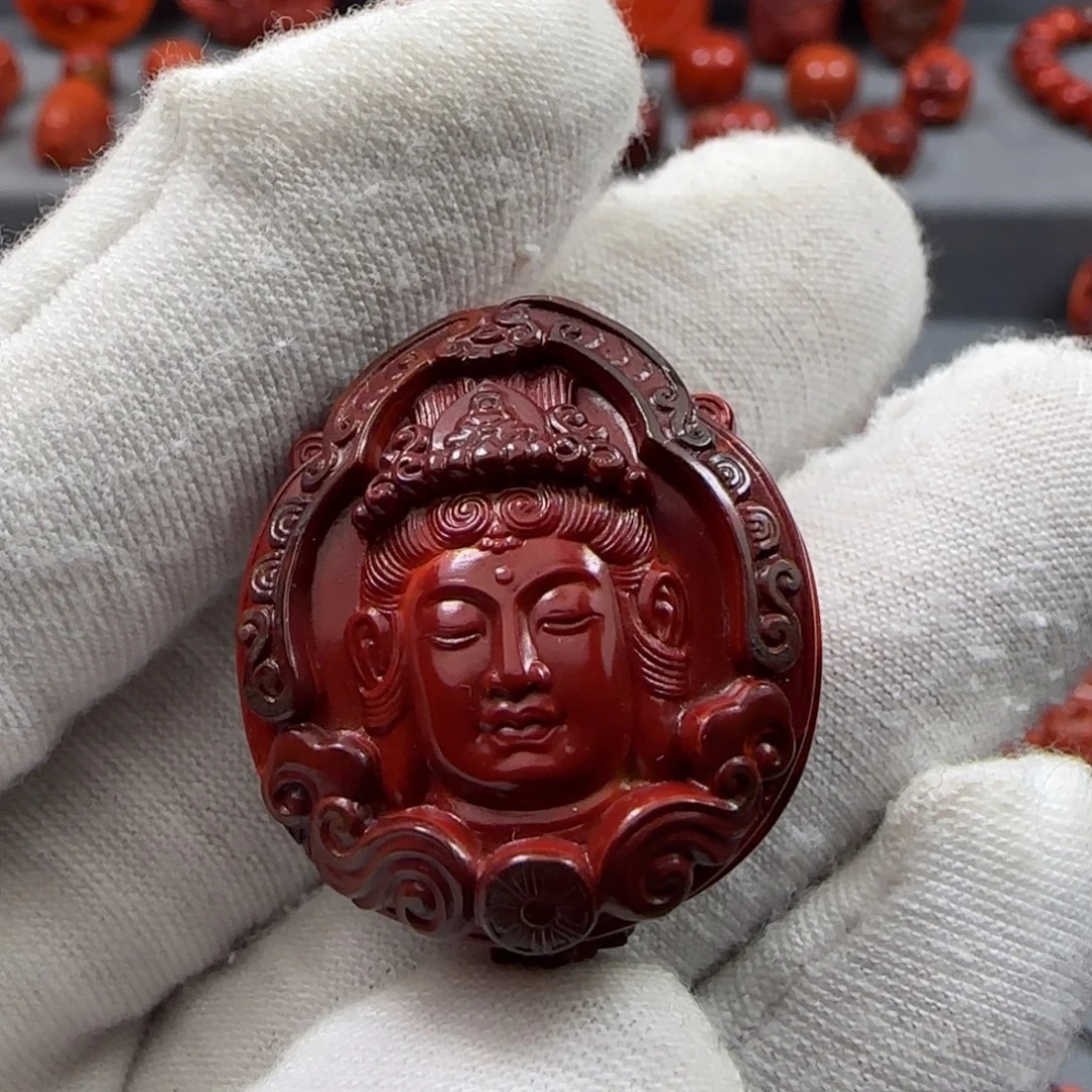 瘦***儿南红玛瑙未镶嵌雕件