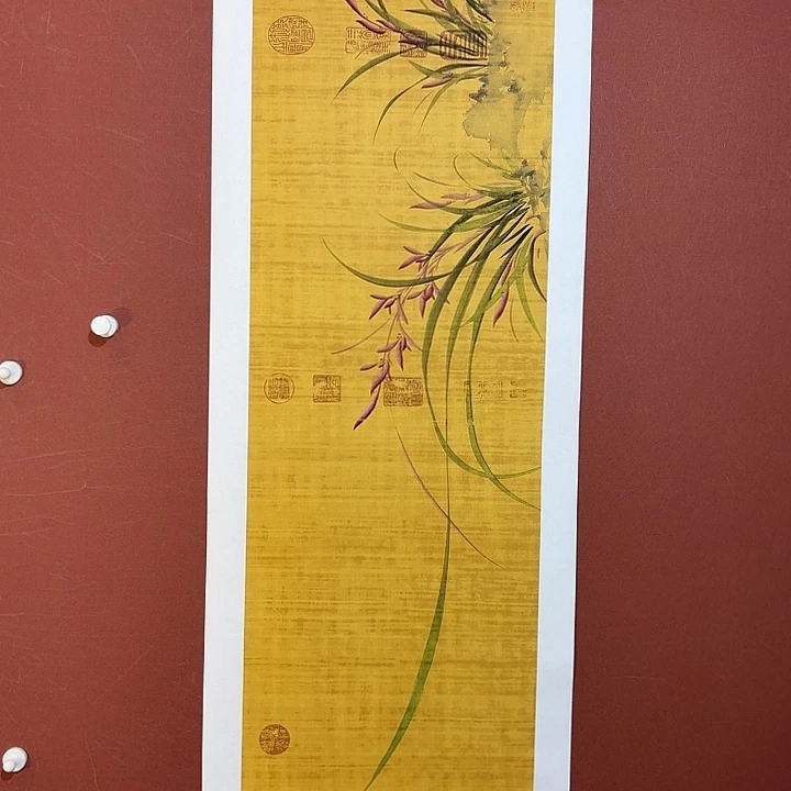 国画听兰老师花鸟