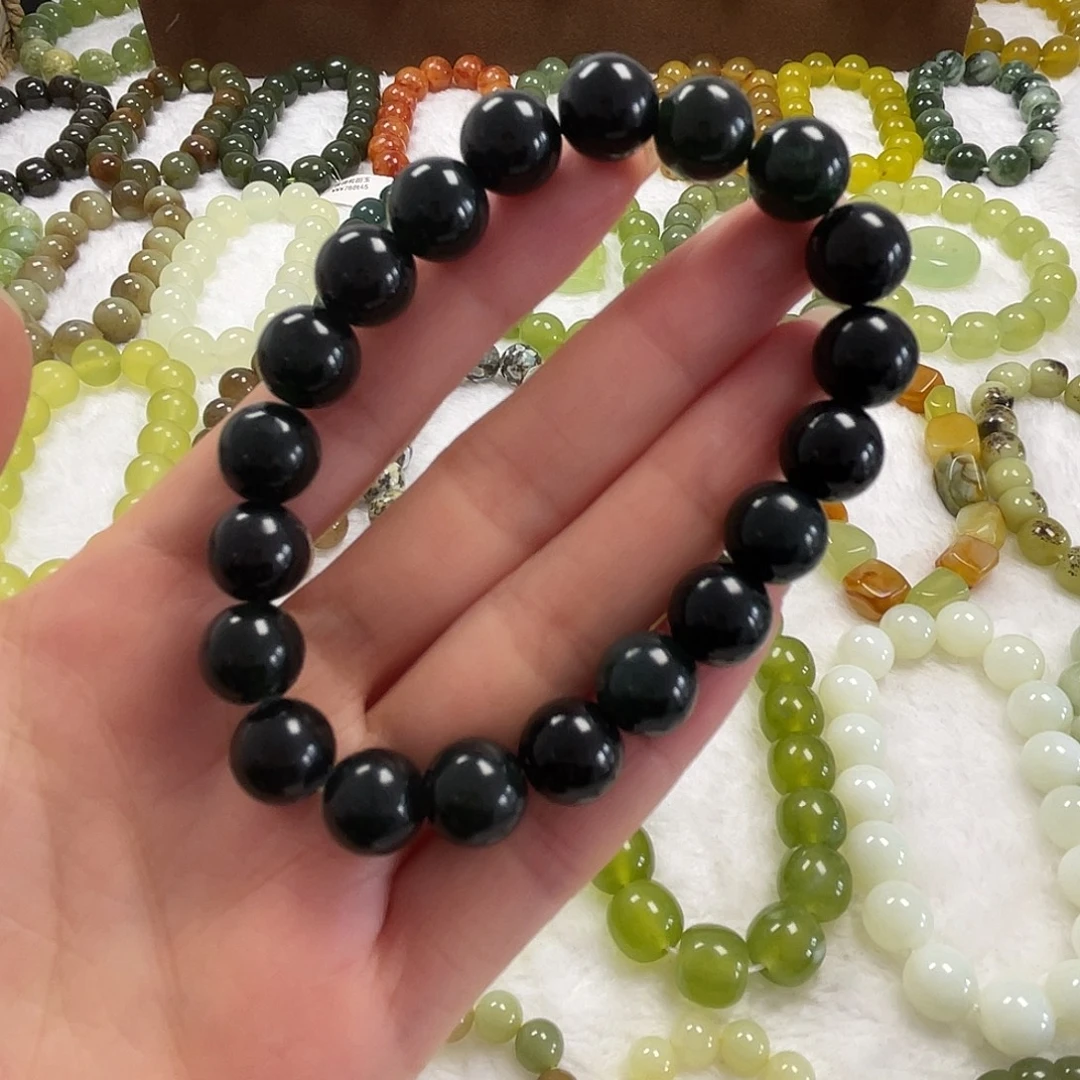 蛇纹石玉未镶嵌手链