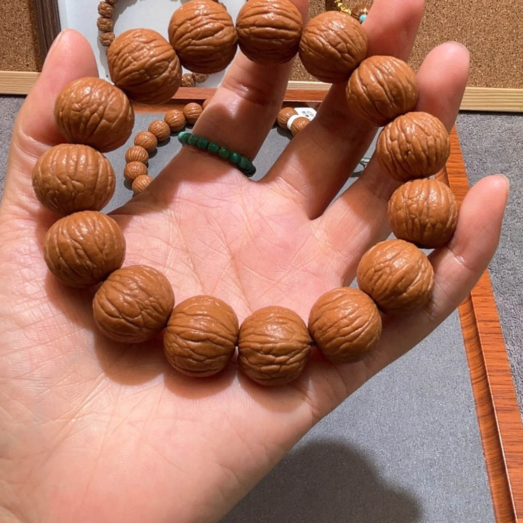 手串猴头核桃聚宝盆手串微瑕