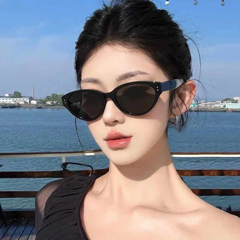 帕森精品猫眼墨镜网红韩版遮阳新款护目镜偏光太阳眼镜女士防晒户