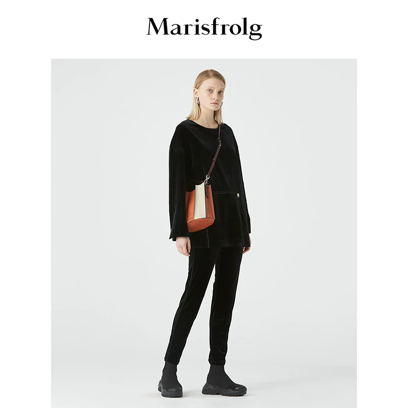 Marisfrolg/玛丝菲尔女装冬季新款专柜同款休闲裤A1JS40095