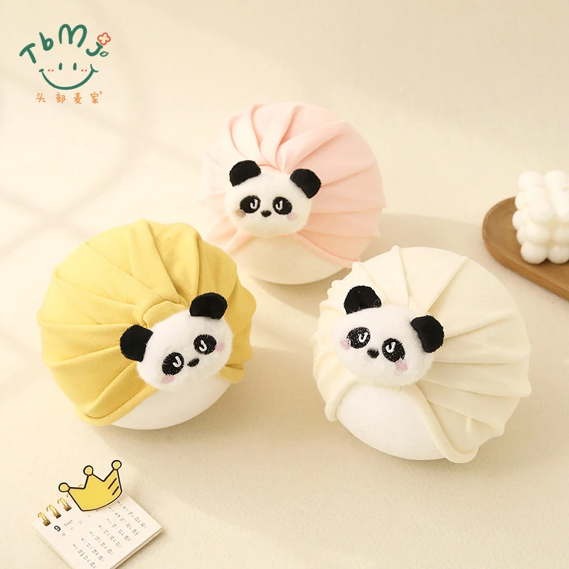 护囟门帽春秋款婴幼儿可爱男女胎帽小月龄宝宝外出护耳帽印度帽棉