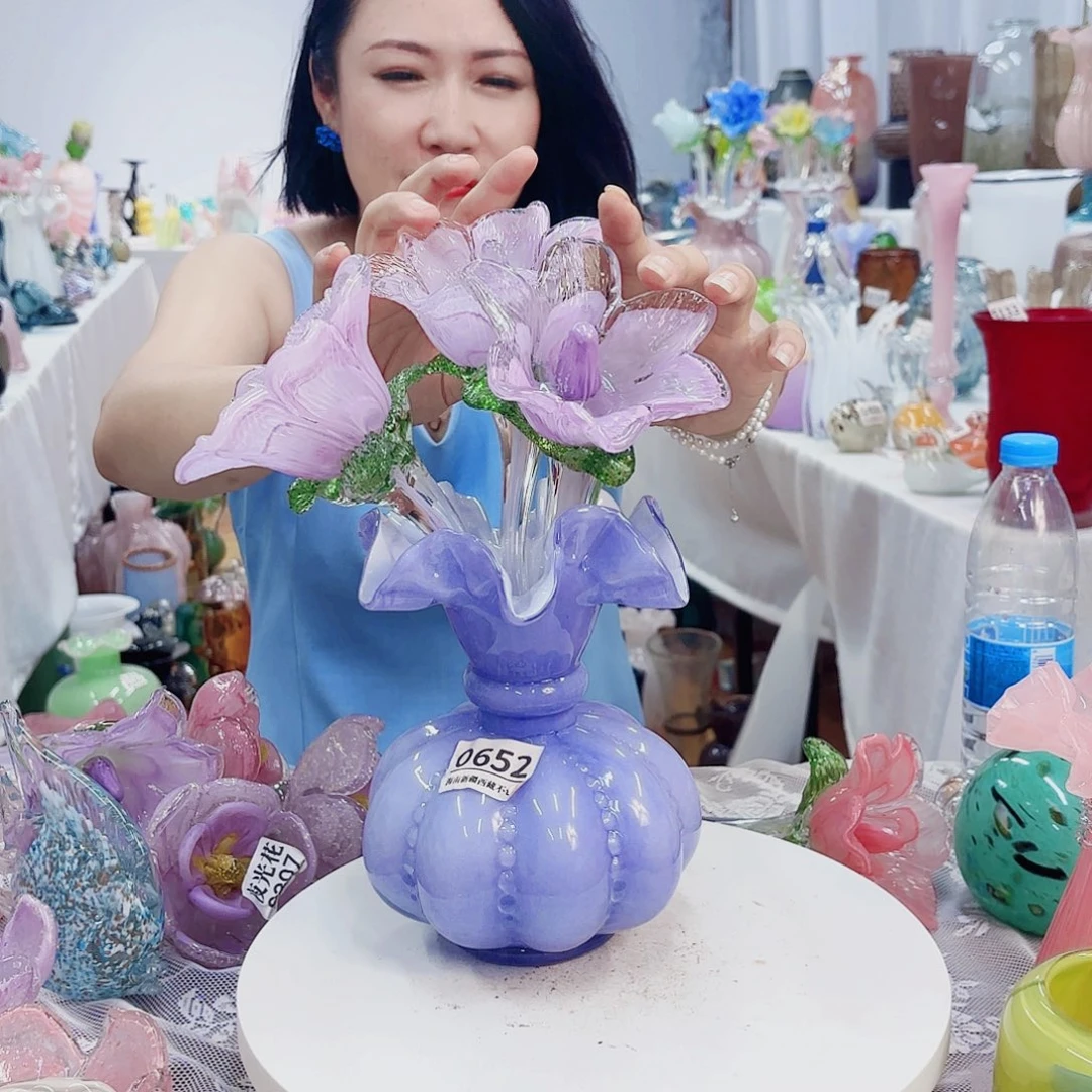 3支花加花瓶安妮家花瓶花器摆件