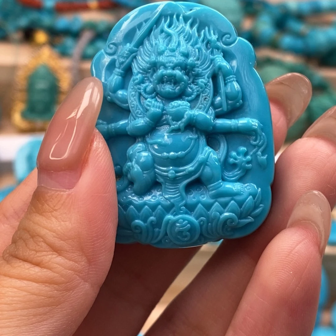 未镶嵌绿松石挂件小****