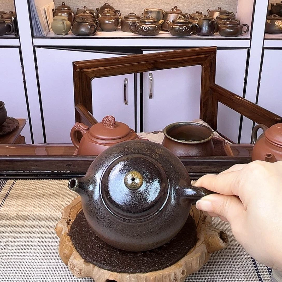 茶壶紫砂宜兴紫砂底槽清柴烧260c c