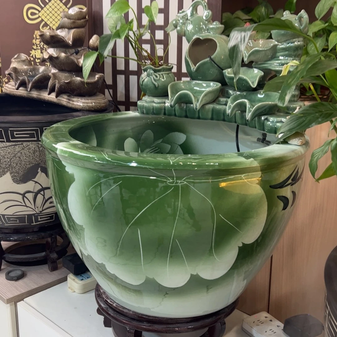 陶瓷景德镇陶瓷鱼缸