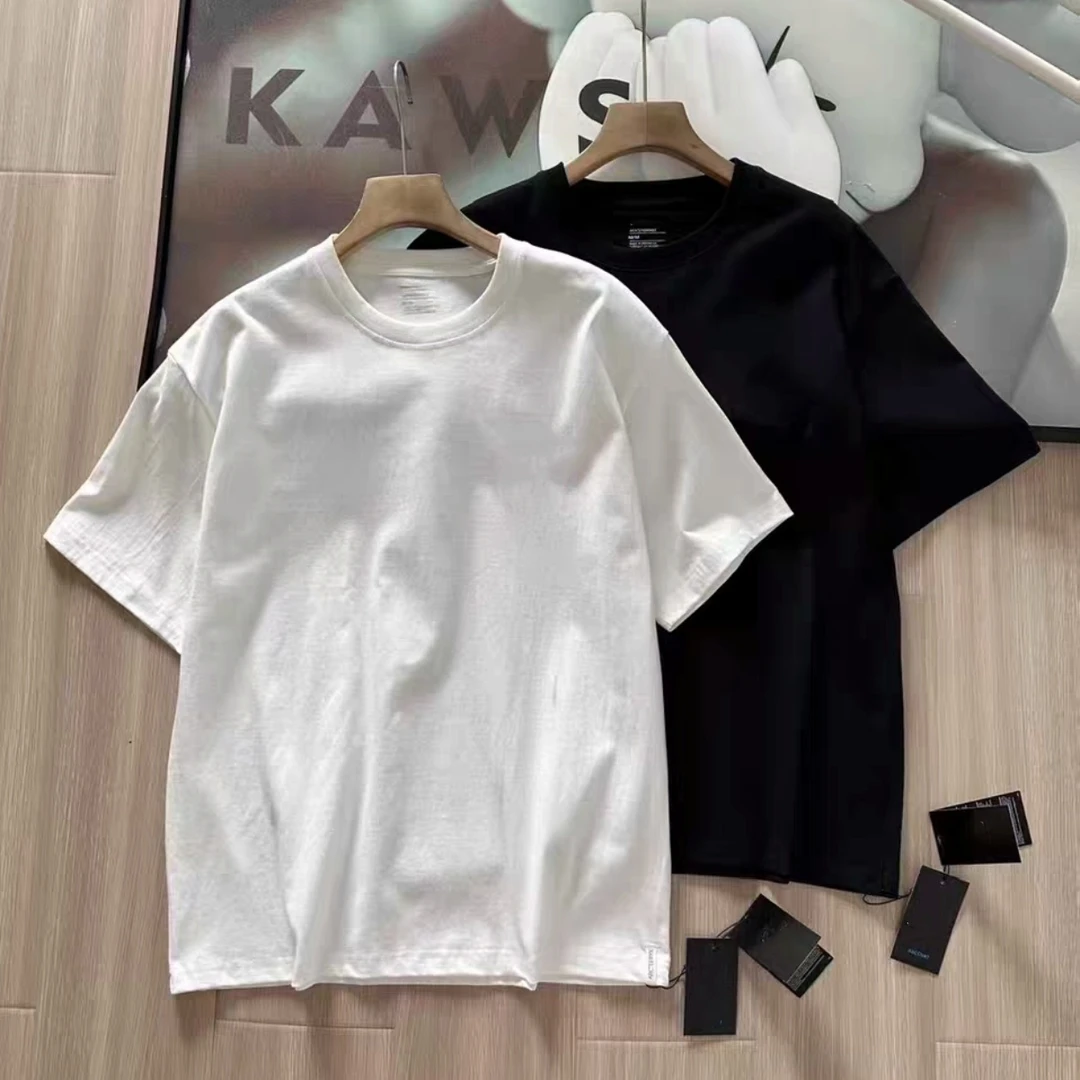 SC25553舒适全棉泼墨方块拼图印花宽松圆领T恤