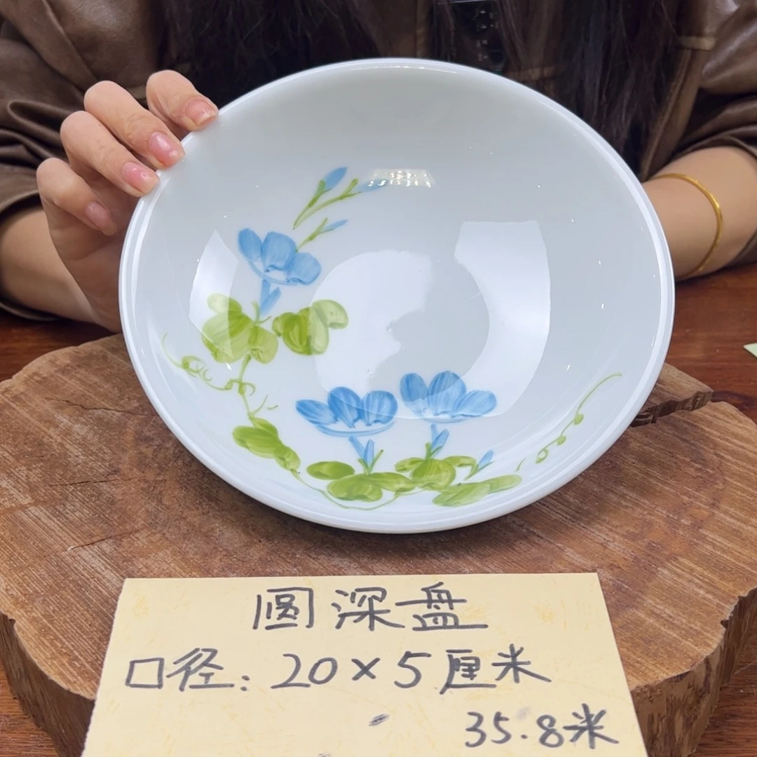 瓷片景德镇陶瓷手工手绘制作