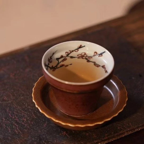 正萌堂 梅花枣皮红主人杯