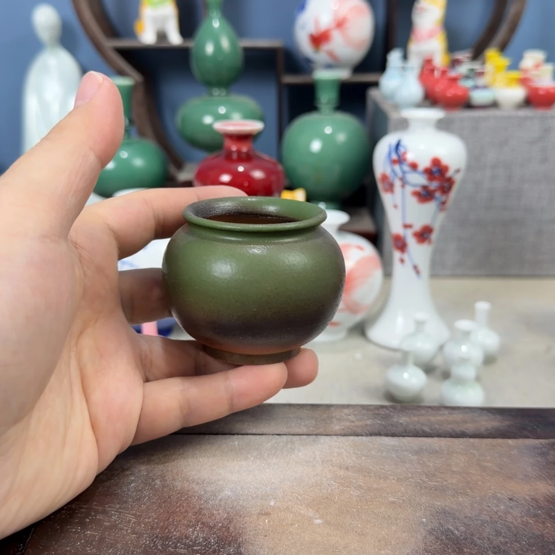 陶瓷手工小花器摆件
