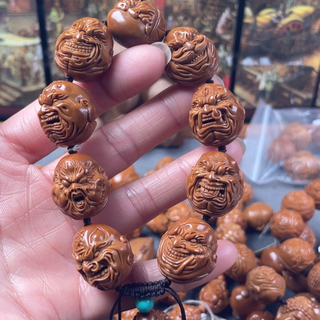 橄榄核手串人****果水晶核恶僧