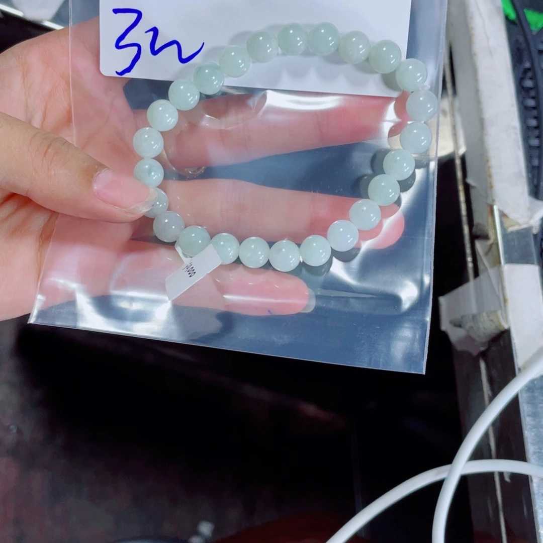 定制翡翠未镶嵌平****珠串