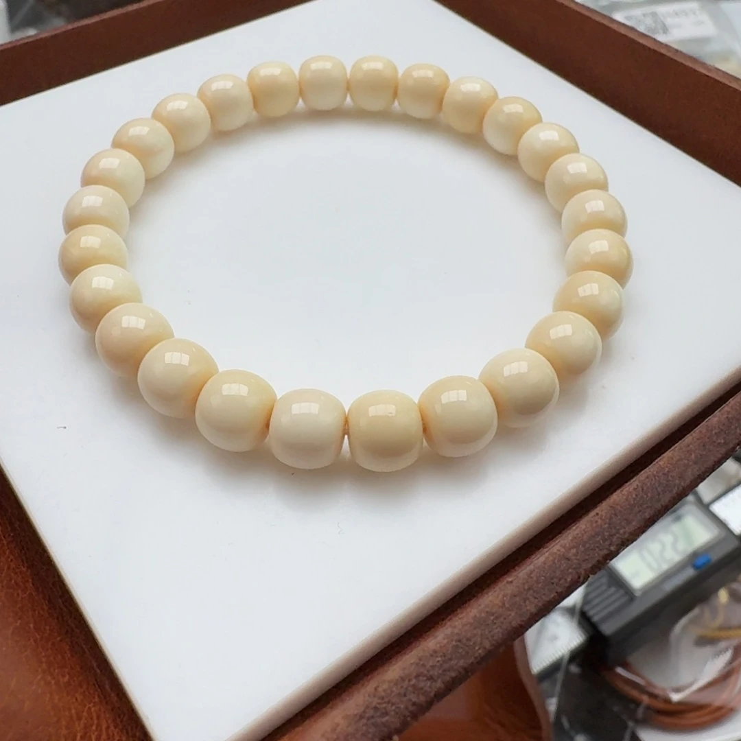 猛犸象牙手串/手链/手镯001 乳牙8×7