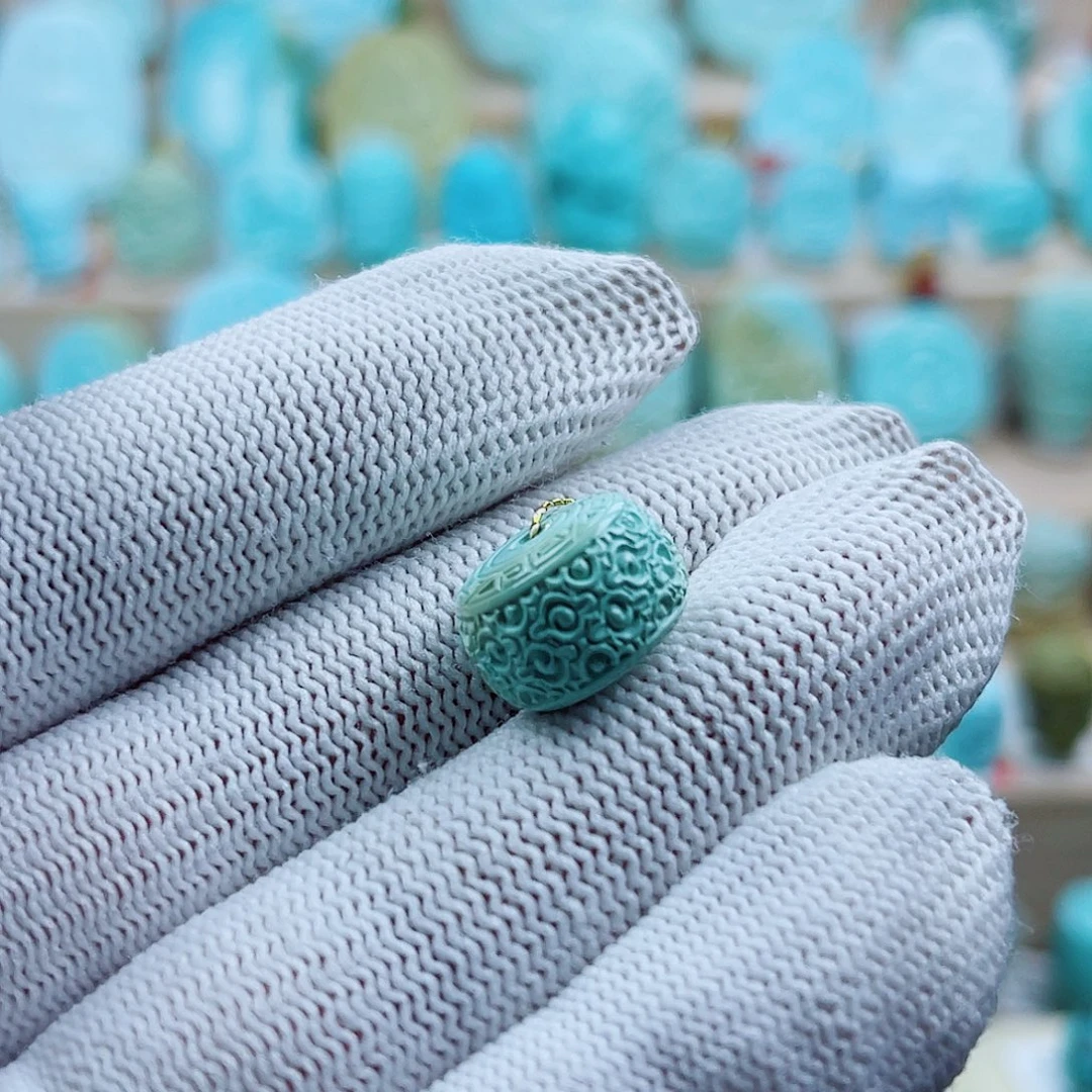 绿松石未镶嵌珠宝奇石13mm