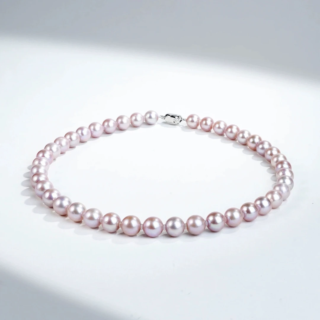 【金光海天霞】淡水气质高贵珍珠项链11-14mm含吉尔德（多样性发一