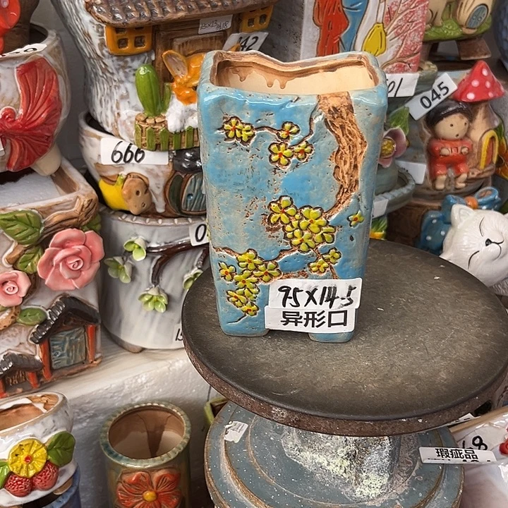 粗陶材质多肉花盆