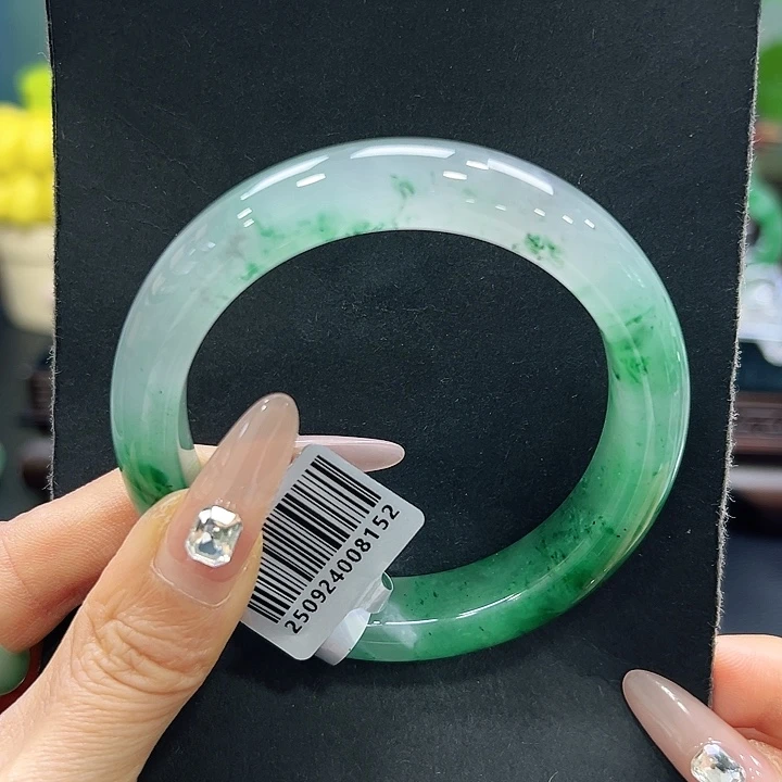 石英质玉（非洲翠）未镶嵌手镯59-60