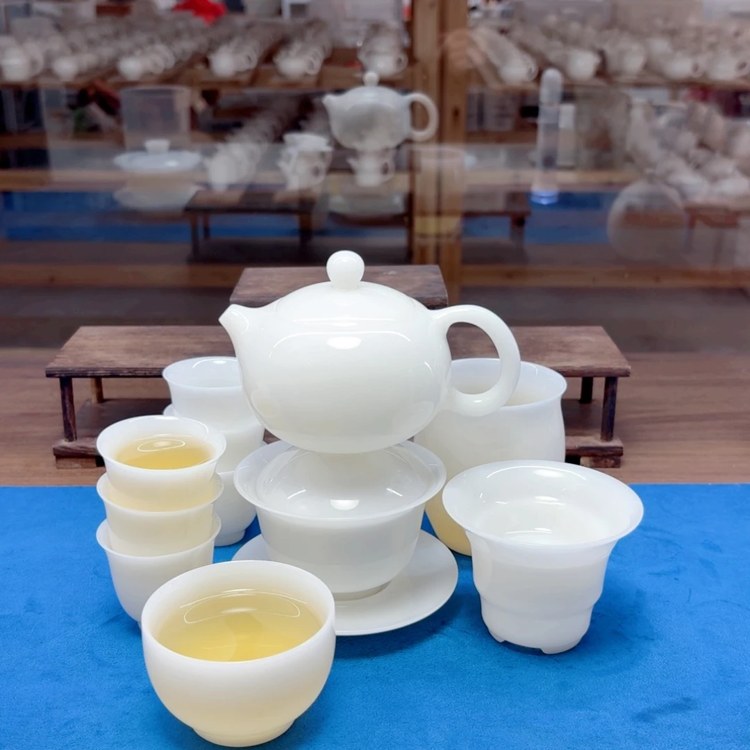 璞玉冰种玉瓷茶具工厂
