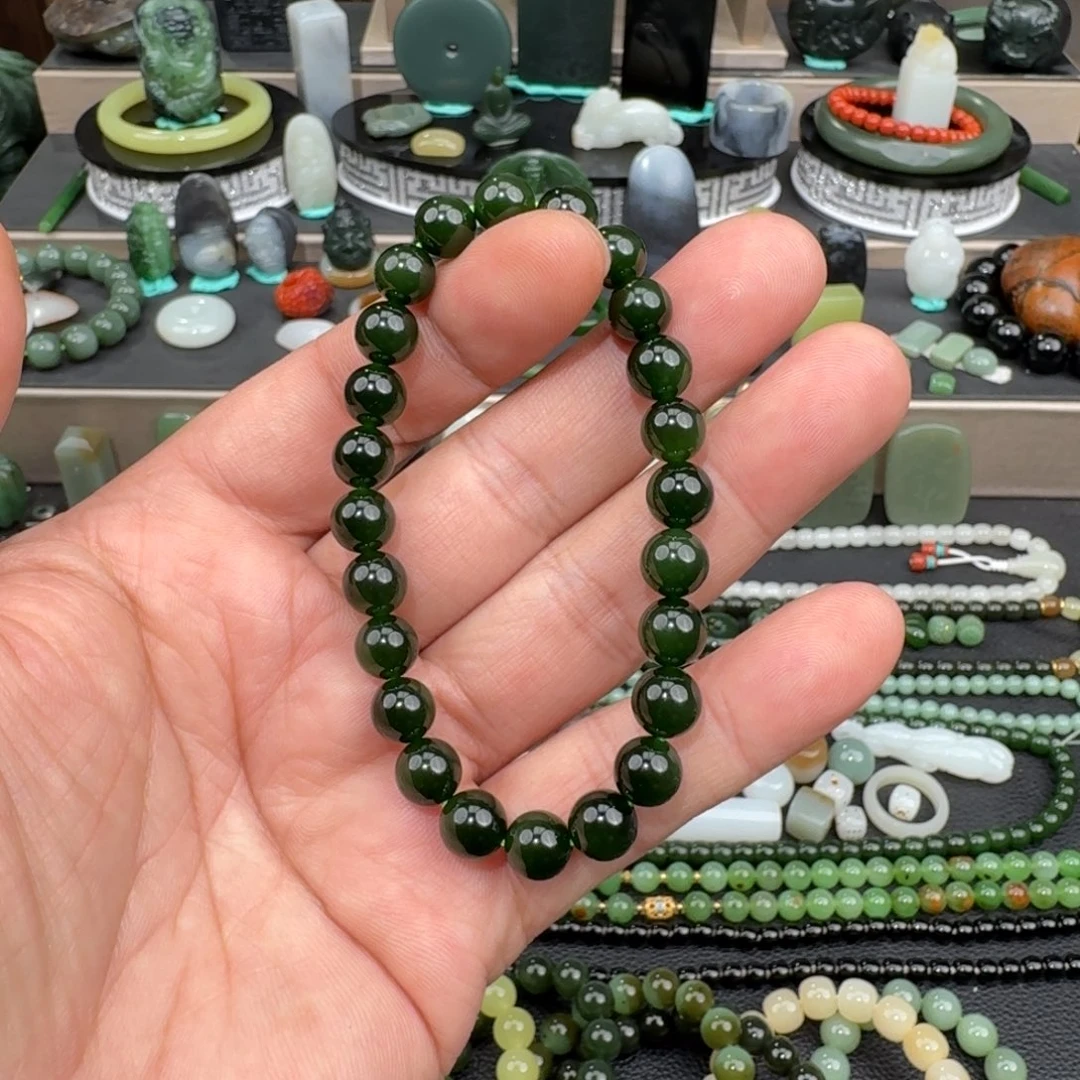 和田玉未镶嵌手链