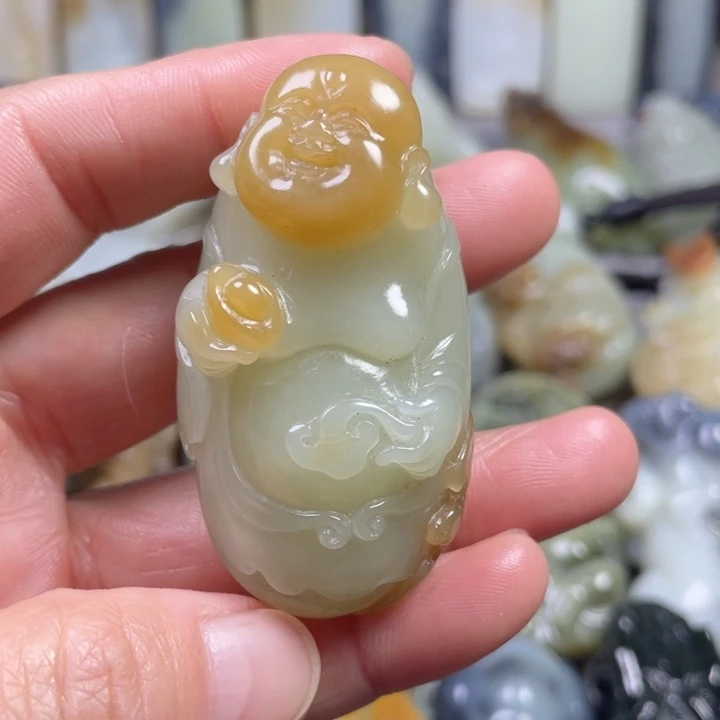 和田玉未镶嵌挂件