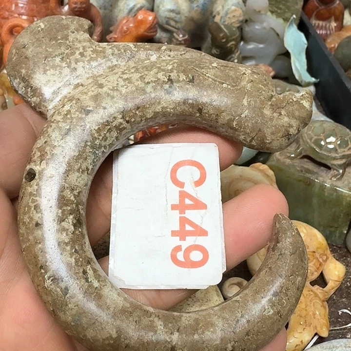 蛇纹石玉未镶嵌颈饰手****2