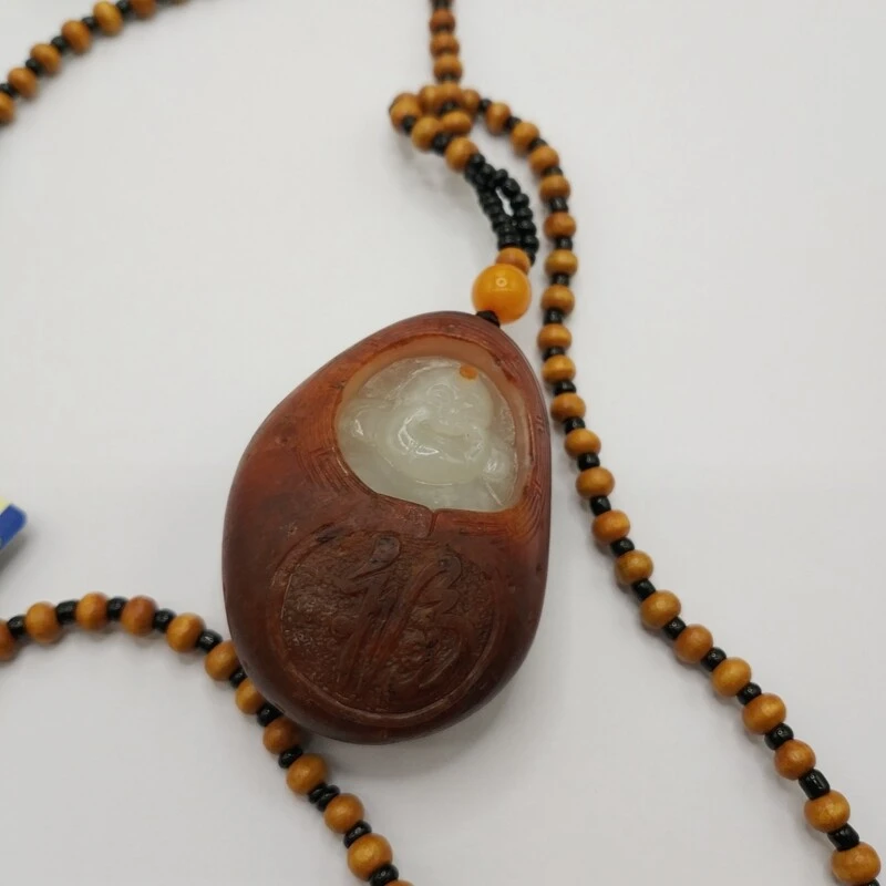 和田玉弥勒手把件-M25EP007879