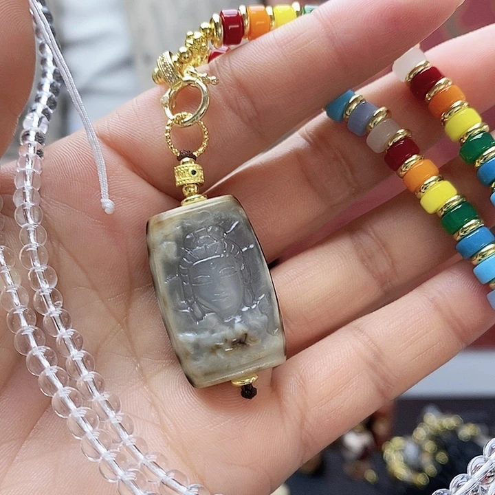 玛瑙/玉髓合金颈饰