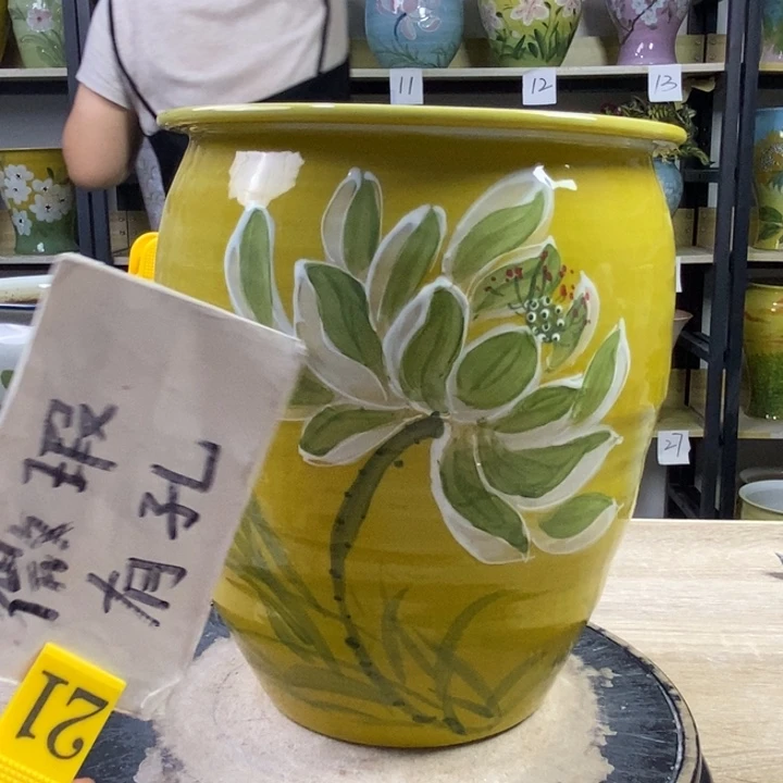 景德镇高温陶瓷花盆