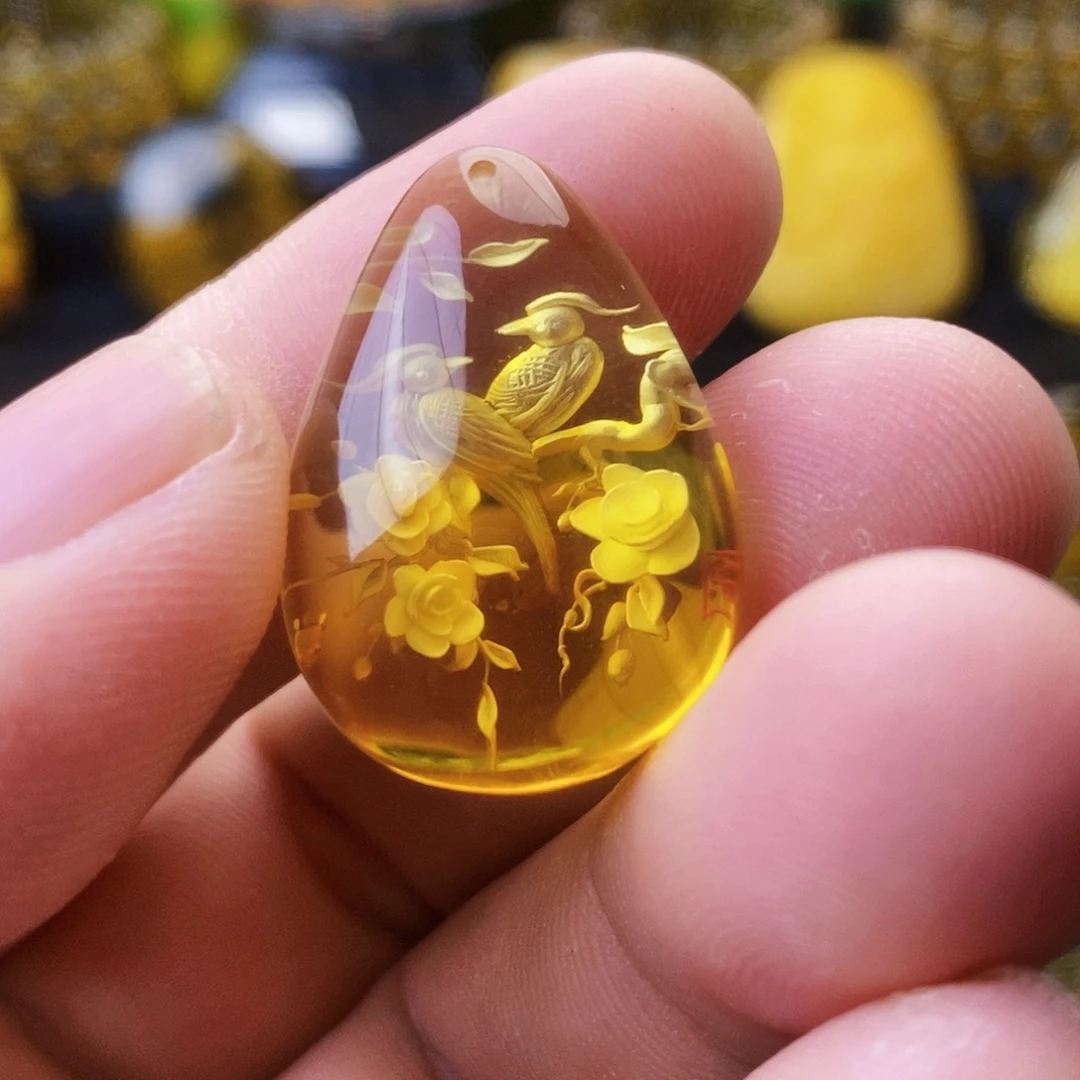 【闪购商品】未镶嵌吊坠(不含链)金珀