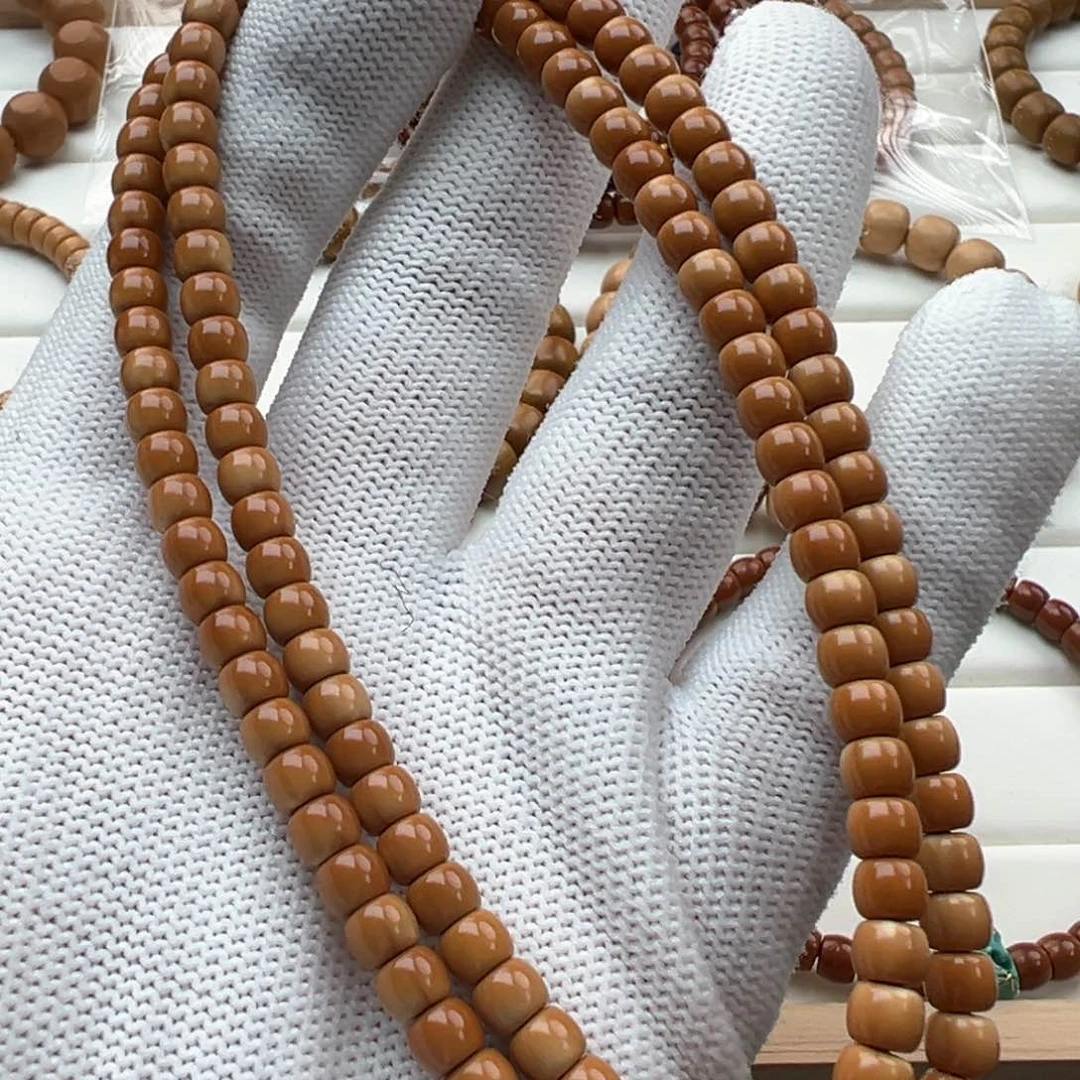 橄榄核手串5.1核尖108老挝核