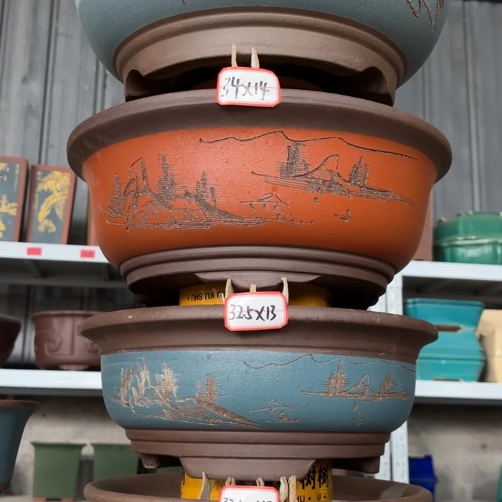 紫砂花盆             116-4