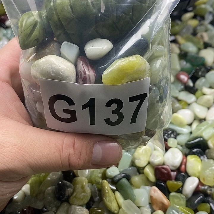 岫玉鱼缸石未镶嵌