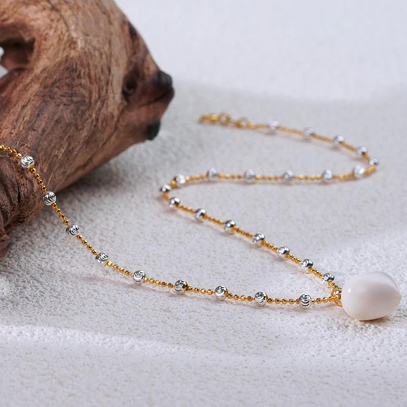 链子925银 【接大云】 牙牙项链（天然珠宝多样性发其一）