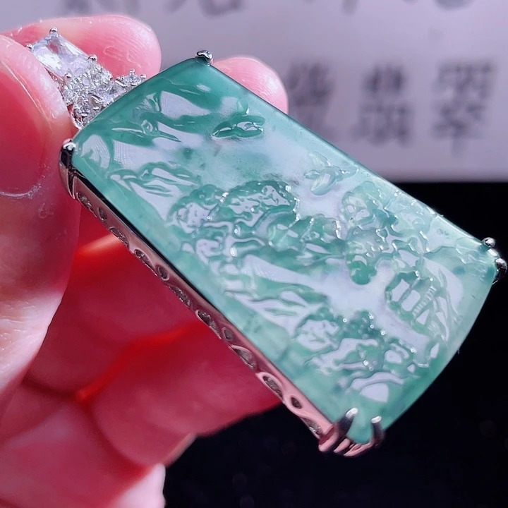 翡翠未镶嵌颈饰9999999999