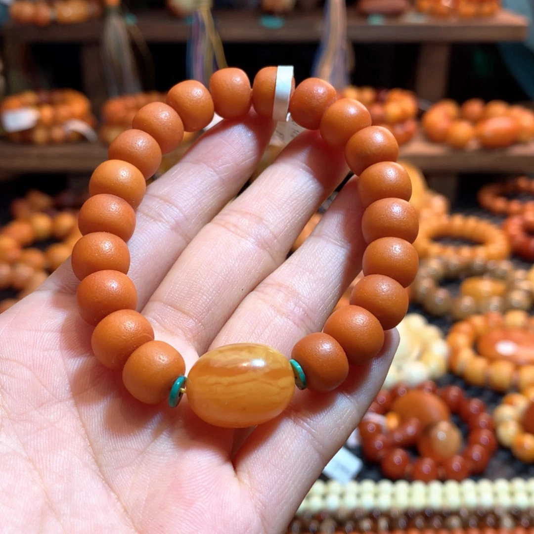 【闪购商品】手链琥珀未镶嵌笑***?蜜蜡