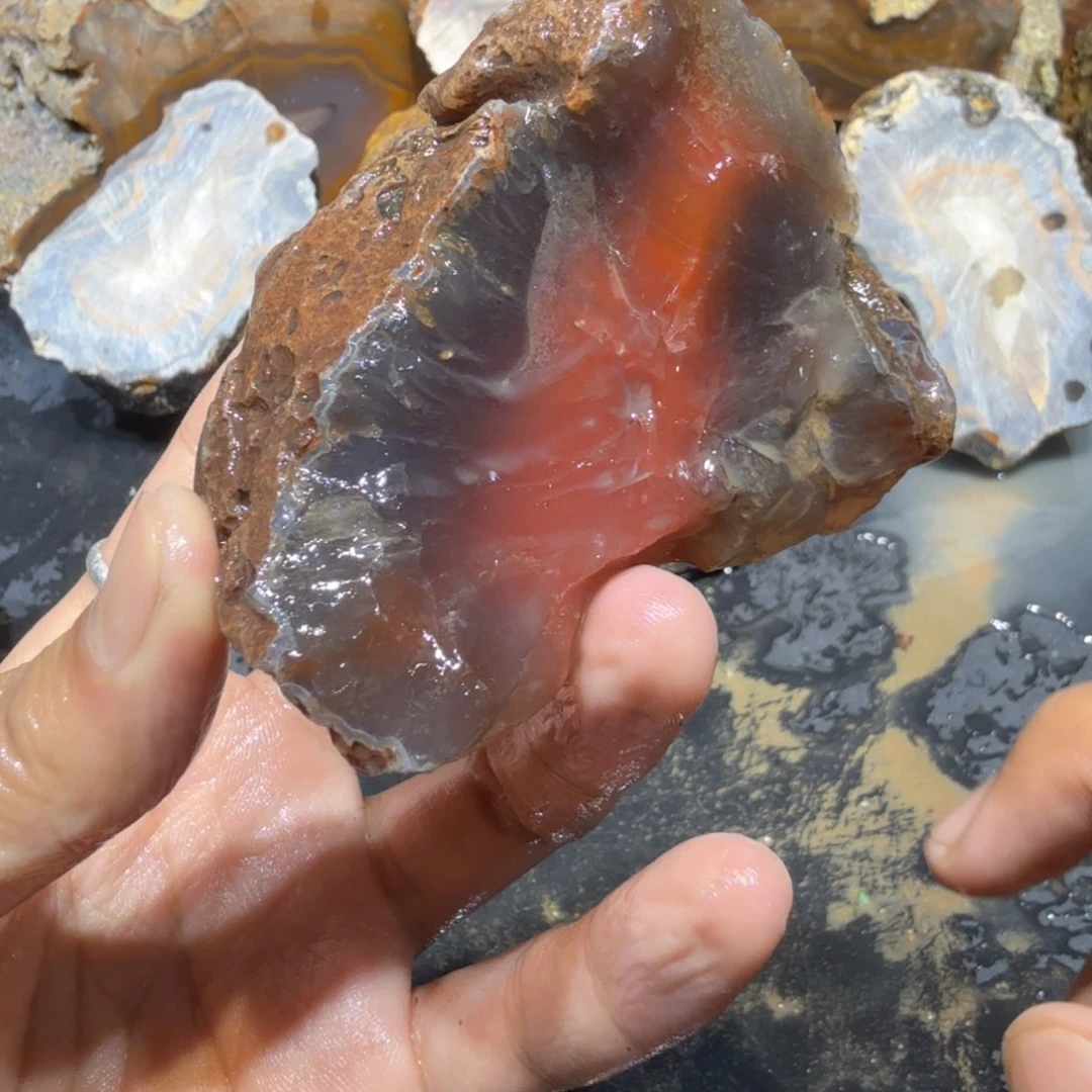 未镶嵌玛瑙/玉髓珠宝半成品
